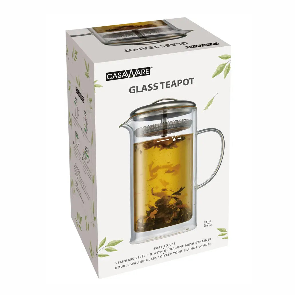 Glass Strainer Teapot - 24oz