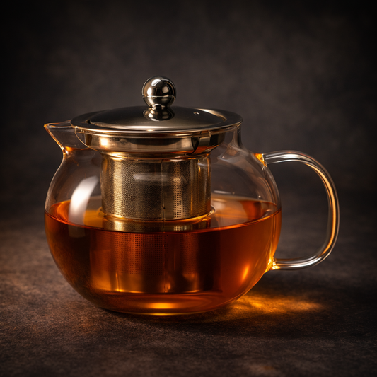 Glass Tea Pot - 22oz 4.5"H