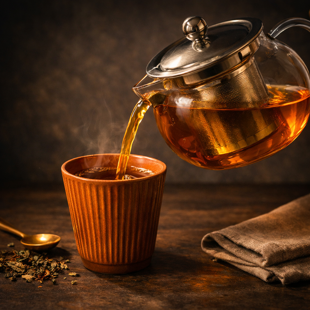 Glass Tea Pot - 22oz 4.5"H