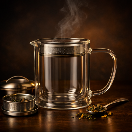 Glass Strainer Teapot - 15 oz